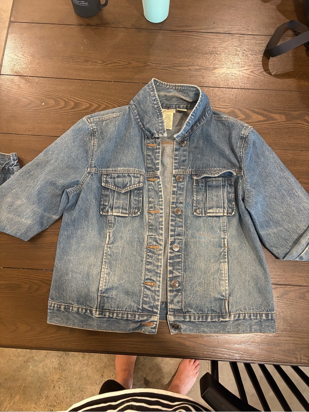 Woman Blue Denim Jacket - St John’s Bay Large petite